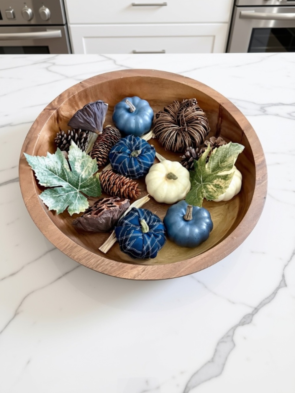 Pumpkin & Pine Cone Bowl Filler